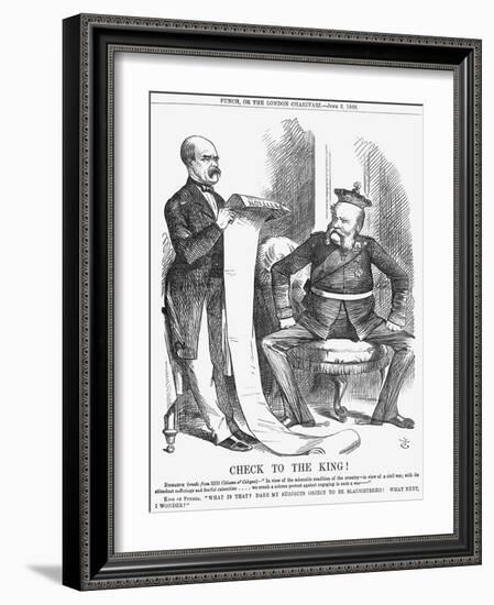 Check to the King!, 1866-John Tenniel-Framed Giclee Print