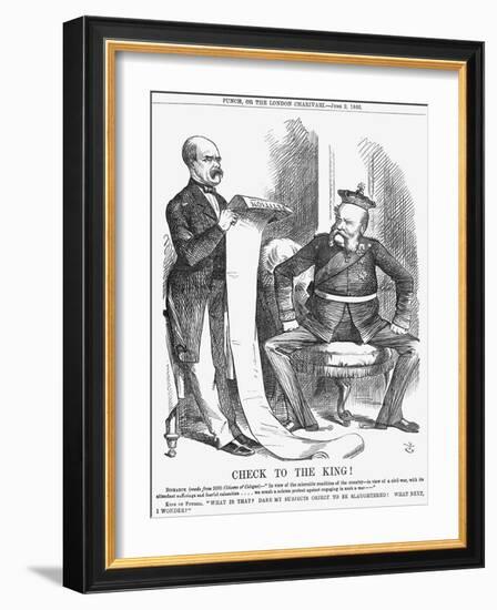 Check to the King!, 1866-John Tenniel-Framed Giclee Print