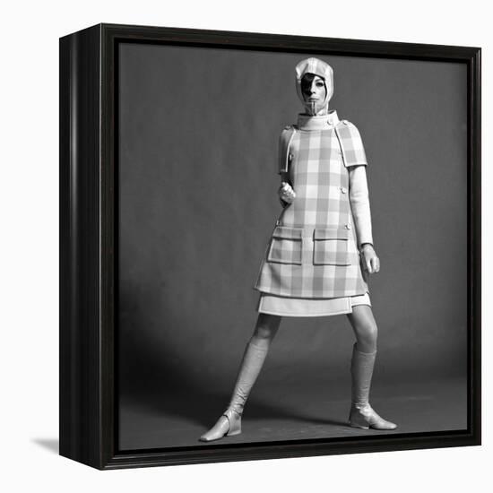 Checked Coat, 1960s-John French-Framed Premier Image Canvas