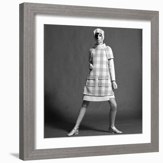 Checked Coat, 1960s-John French-Framed Giclee Print