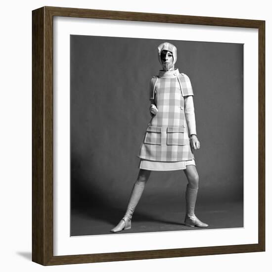 Checked Coat, 1960s-John French-Framed Giclee Print