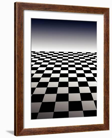 Checker Board Background-Isaac Marzioli-Framed Photographic Print