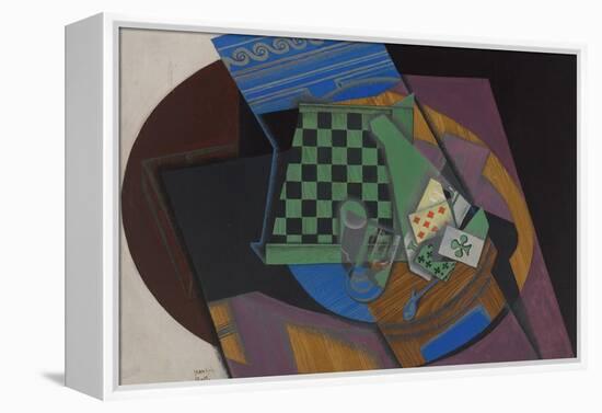 Checkerboard and Playing Cards, 1915-Juan Gris-Framed Premier Image Canvas