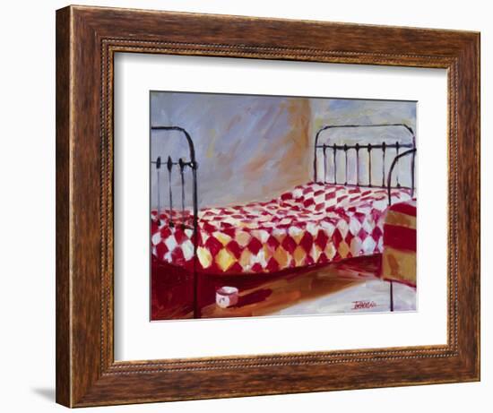Checkered Bedspread-Pam Ingalls-Framed Giclee Print