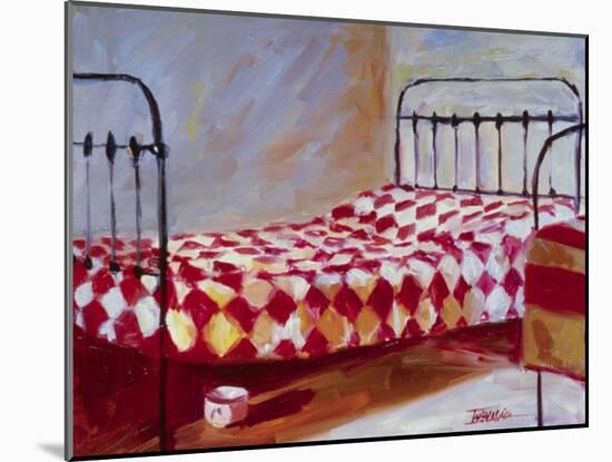 Checkered Bedspread-Pam Ingalls-Mounted Giclee Print