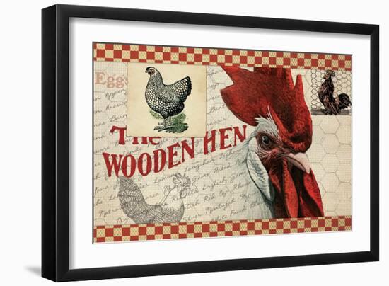 Checkered Chicken 1-null-Framed Giclee Print