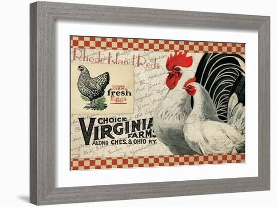 Checkered Chicken 2-null-Framed Giclee Print