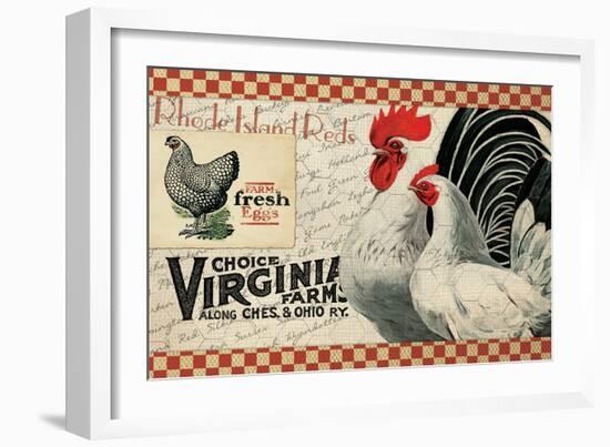 Checkered Chicken 2-null-Framed Giclee Print