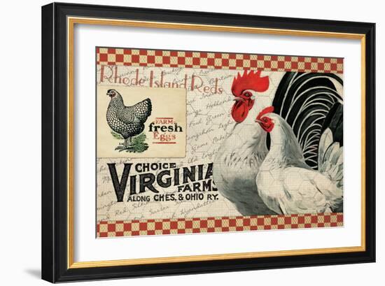 Checkered Chicken 2-null-Framed Giclee Print