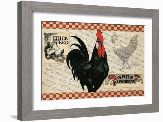 Checkered Chicken 4-null-Framed Giclee Print