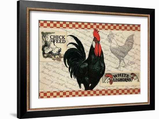 Checkered Chicken 4-null-Framed Giclee Print