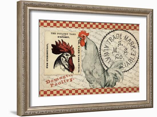 Checkered Chicken 5-null-Framed Giclee Print