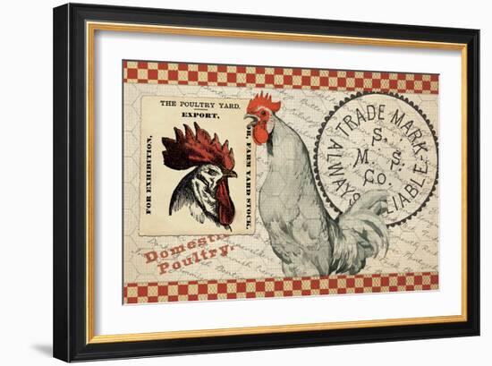 Checkered Chicken 5-null-Framed Giclee Print