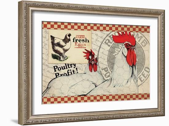 Checkered Chicken 8-null-Framed Giclee Print