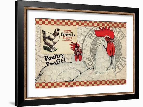 Checkered Chicken 8-null-Framed Giclee Print