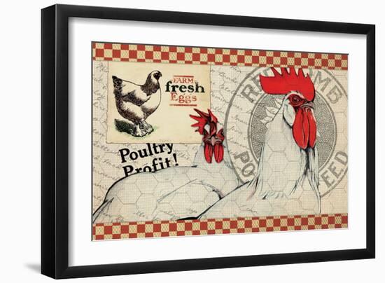 Checkered Chicken 8-null-Framed Giclee Print