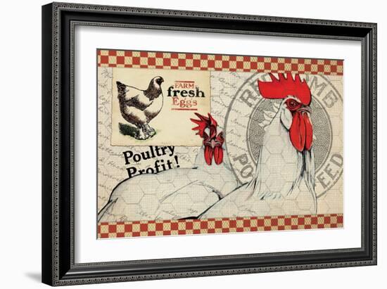 Checkered Chicken 8-null-Framed Giclee Print