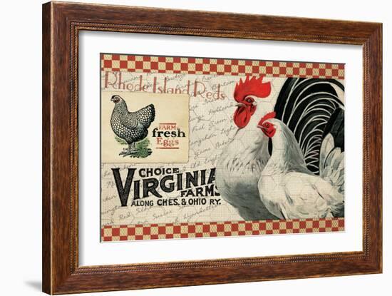 Checkered Chickens - Image 2-The Saturday Evening Post-Framed Giclee Print