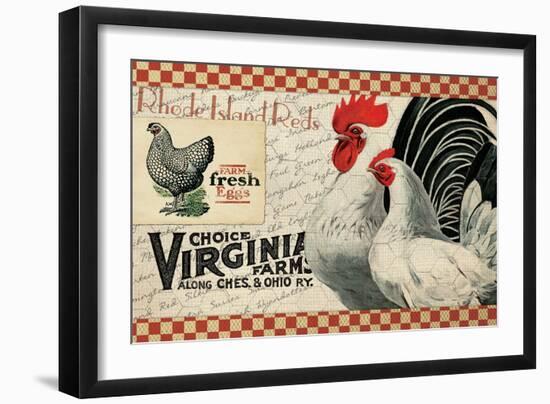 Checkered Chickens - Image 2-The Saturday Evening Post-Framed Giclee Print