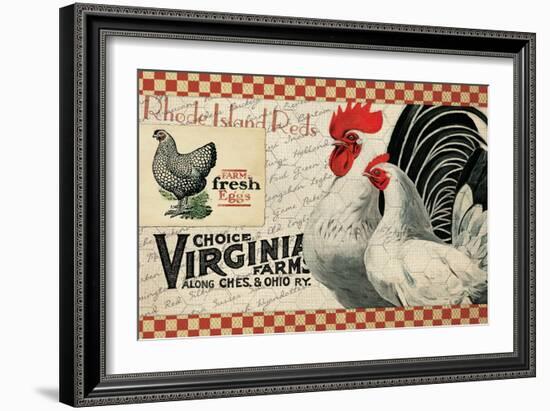 Checkered Chickens - Image 2-The Saturday Evening Post-Framed Giclee Print