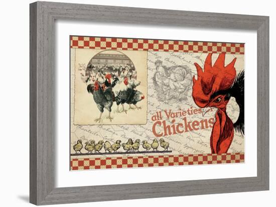 Checkered Chickens - Image 6-The Saturday Evening Post-Framed Giclee Print