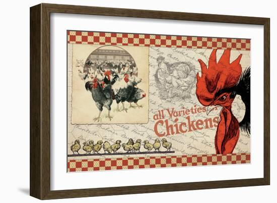 Checkered Chickens - Image 6-The Saturday Evening Post-Framed Giclee Print