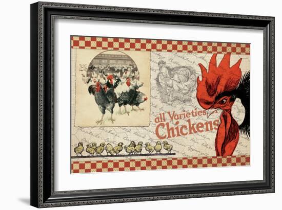 Checkered Chickens - Image 6-The Saturday Evening Post-Framed Giclee Print