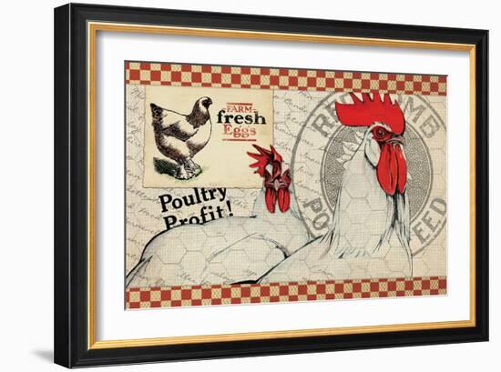 Checkered Chickens - Image 8-The Saturday Evening Post-Framed Giclee Print