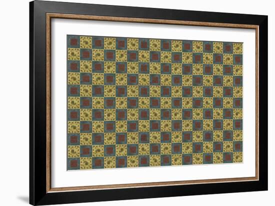 Checkered Design-Maria Trad-Framed Giclee Print