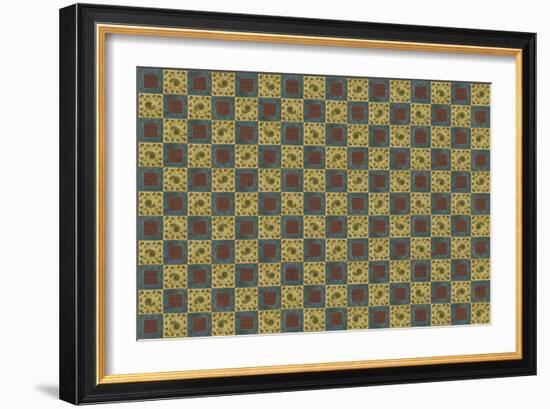 Checkered Design-Maria Trad-Framed Giclee Print