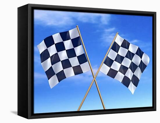 Checkered Flags-Matthias Kulka-Framed Premier Image Canvas