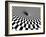 Checkered Texture 3D Background-ArchMan-Framed Art Print