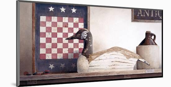 Checkers and Slats-Ray Hendershot-Mounted Art Print
