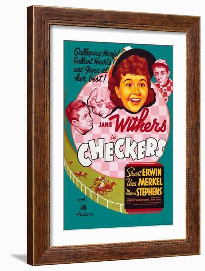 Checkers-null-Framed Art Print