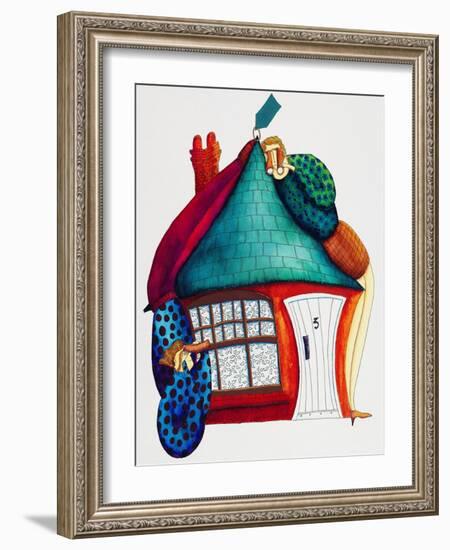 Checking New Home, 1992-Julie Nicholls-Framed Premium Giclee Print