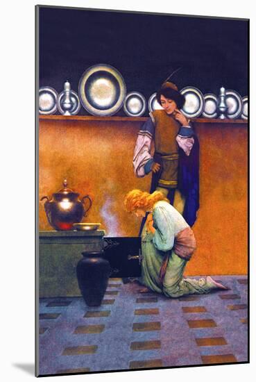 Checking the Tarts-Maxfield Parrish-Mounted Art Print