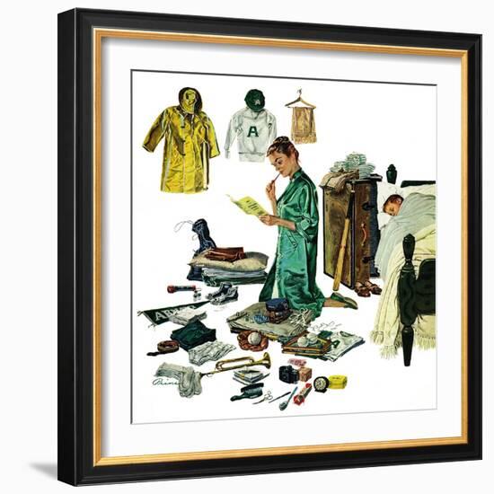 "Checklist for Summer Camp," June 24, 1961-Ben Kimberly Prins-Framed Giclee Print