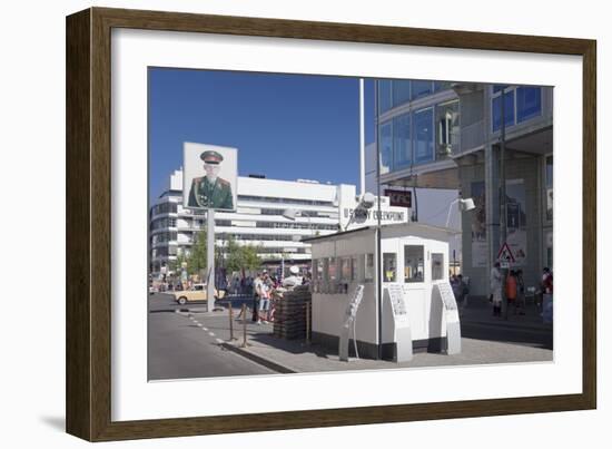 Checkpoint Charlie, Berlin Mitte, Berlin, Germany, Europe-Markus Lange-Framed Photographic Print