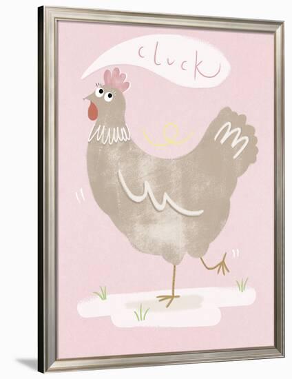 Cheeky Chicken-Clara Wells-Framed Giclee Print