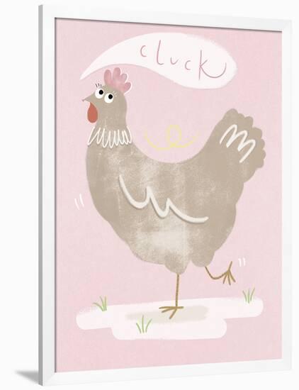 Cheeky Chicken-Clara Wells-Framed Giclee Print