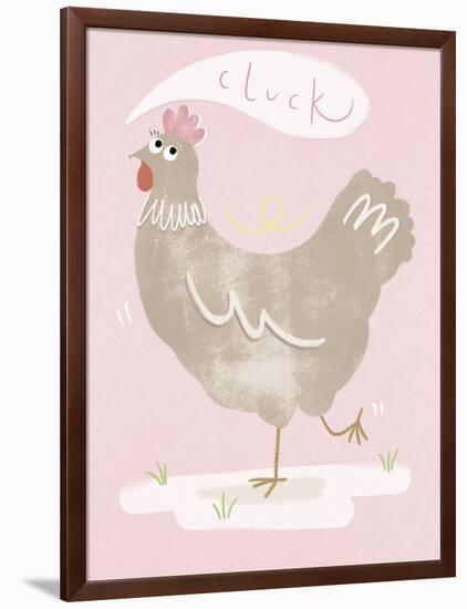 Cheeky Chicken-Clara Wells-Framed Giclee Print