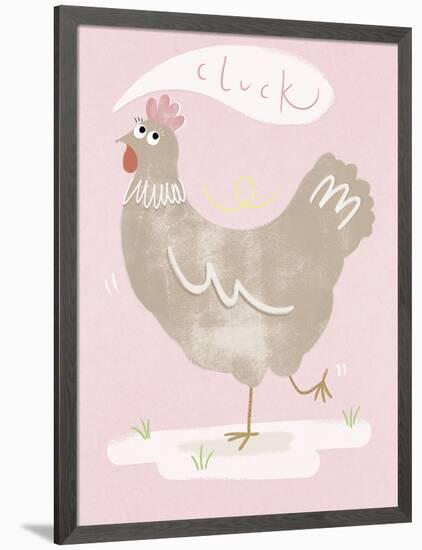 Cheeky Chicken-Clara Wells-Framed Giclee Print