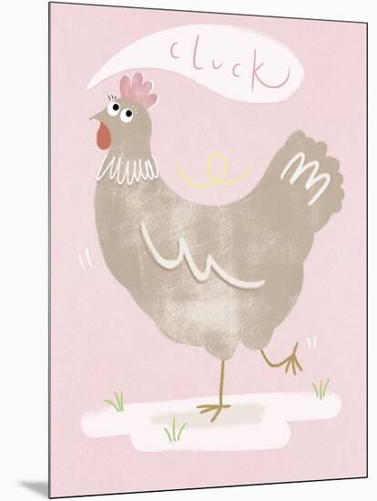Cheeky Chicken-Clara Wells-Mounted Giclee Print