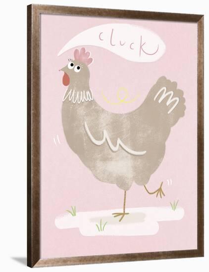 Cheeky Chicken-Clara Wells-Framed Giclee Print