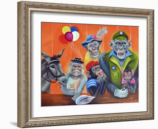 Cheeky Monkey-Sue Clyne-Framed Giclee Print