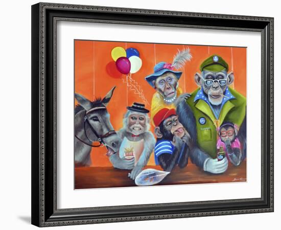 Cheeky Monkey-Sue Clyne-Framed Giclee Print