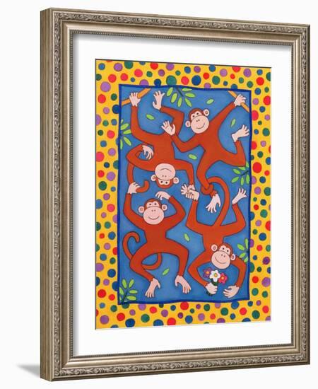 Cheeky Monkeys-Cathy Baxter-Framed Giclee Print