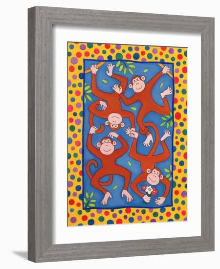 Cheeky Monkeys-Cathy Baxter-Framed Giclee Print