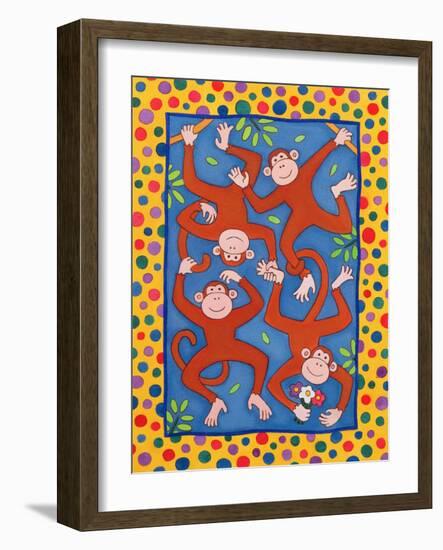 Cheeky Monkeys-Cathy Baxter-Framed Giclee Print