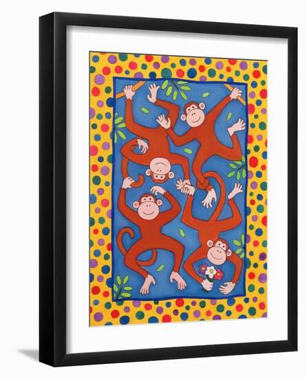 Cheeky Monkeys-Cathy Baxter-Framed Giclee Print